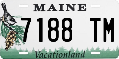 ME license plate 7188TM