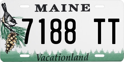 ME license plate 7188TT