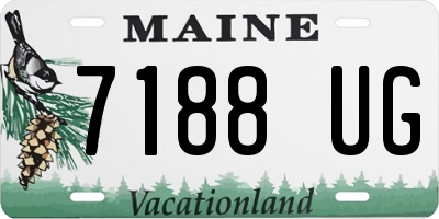 ME license plate 7188UG