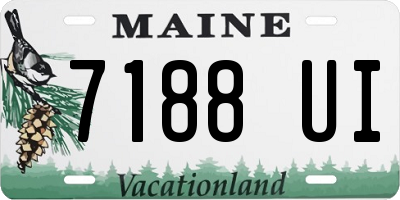 ME license plate 7188UI