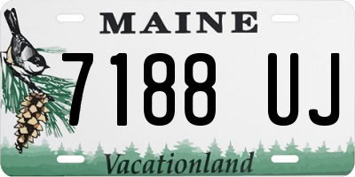 ME license plate 7188UJ