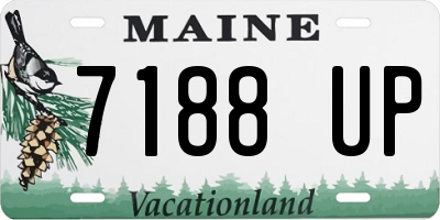 ME license plate 7188UP
