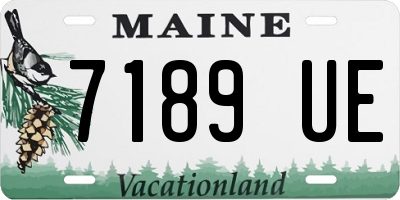 ME license plate 7189UE