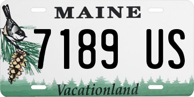 ME license plate 7189US