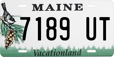 ME license plate 7189UT