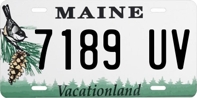 ME license plate 7189UV