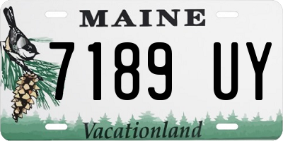 ME license plate 7189UY