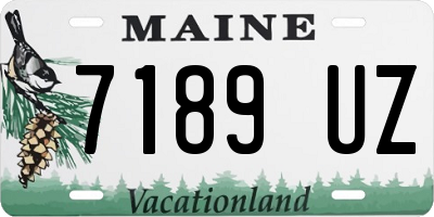 ME license plate 7189UZ