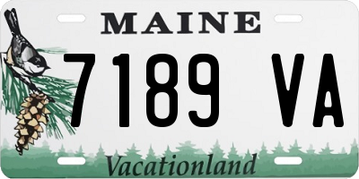 ME license plate 7189VA
