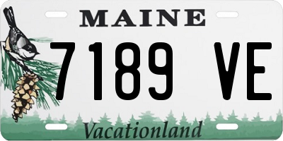 ME license plate 7189VE