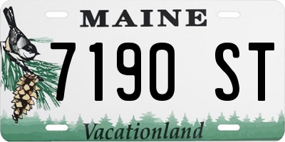 ME license plate 7190ST