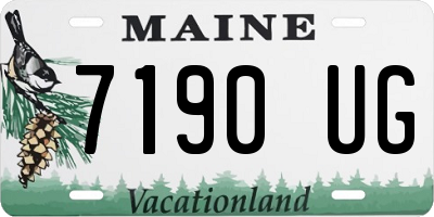 ME license plate 7190UG