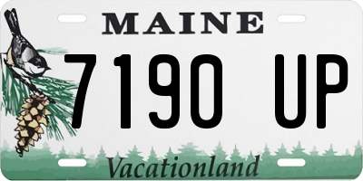 ME license plate 7190UP