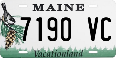 ME license plate 7190VC
