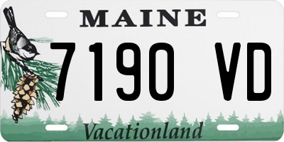 ME license plate 7190VD