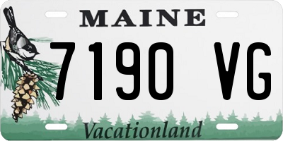 ME license plate 7190VG