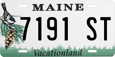 ME license plate 7191ST