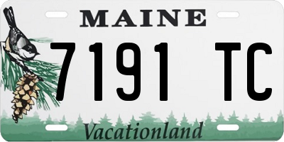 ME license plate 7191TC