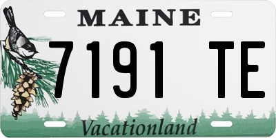 ME license plate 7191TE
