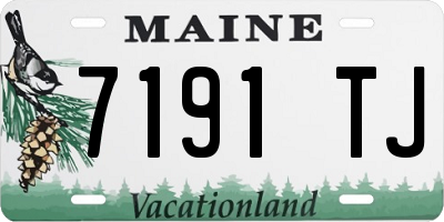 ME license plate 7191TJ