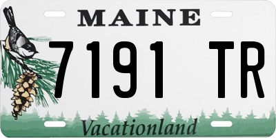 ME license plate 7191TR