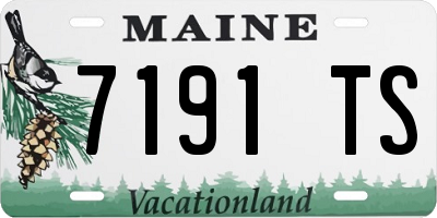ME license plate 7191TS
