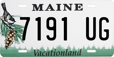 ME license plate 7191UG
