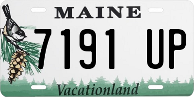 ME license plate 7191UP