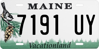 ME license plate 7191UY