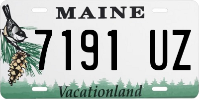 ME license plate 7191UZ