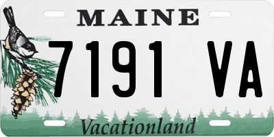 ME license plate 7191VA