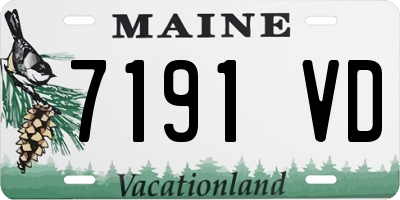 ME license plate 7191VD