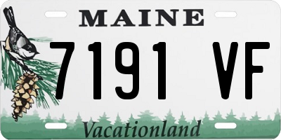 ME license plate 7191VF