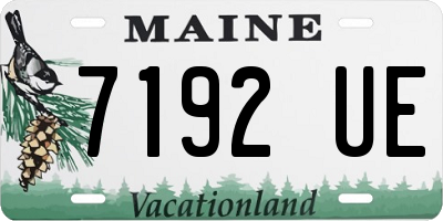 ME license plate 7192UE