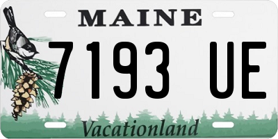 ME license plate 7193UE