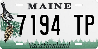 ME license plate 7194TP