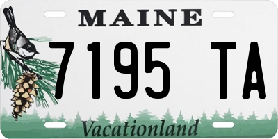 ME license plate 7195TA