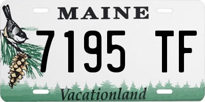 ME license plate 7195TF