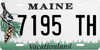 ME license plate 7195TH