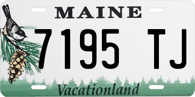 ME license plate 7195TJ