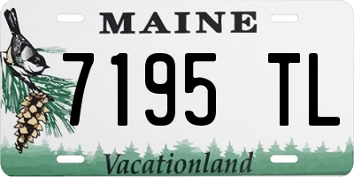 ME license plate 7195TL
