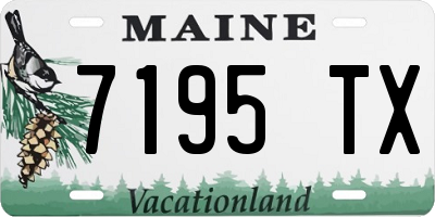 ME license plate 7195TX