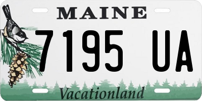 ME license plate 7195UA