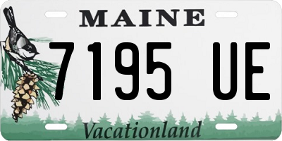 ME license plate 7195UE