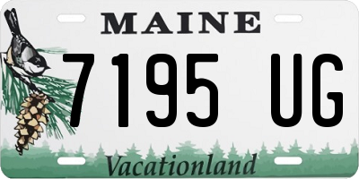 ME license plate 7195UG