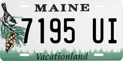 ME license plate 7195UI