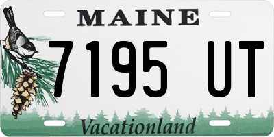 ME license plate 7195UT