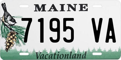 ME license plate 7195VA