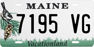 ME license plate 7195VG