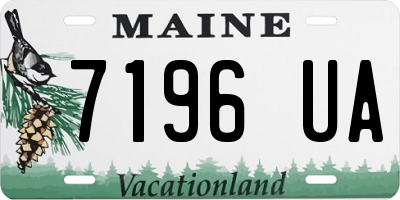 ME license plate 7196UA
